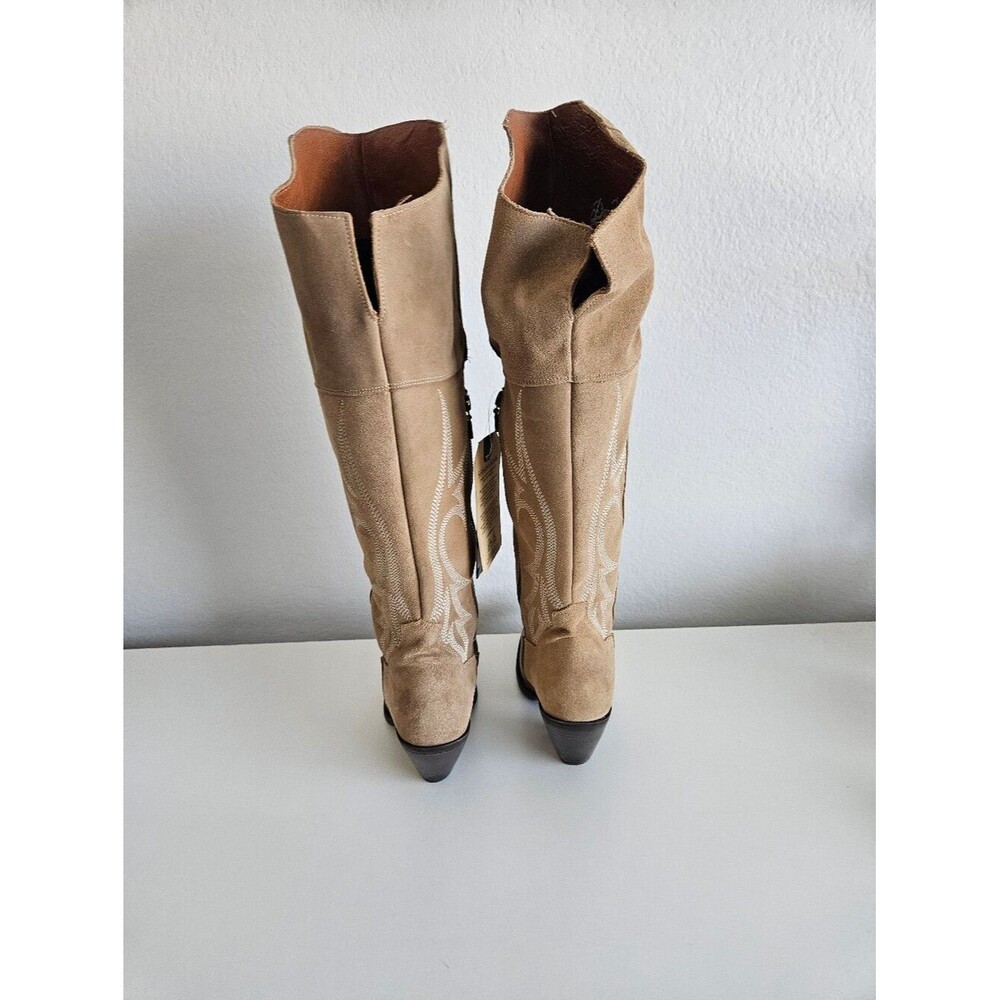 NWT Dan Post | Jilted Suede Tall Heel Boots DPAA 105 Women 9.5M Western Cowgirl - Picture 6 of 10